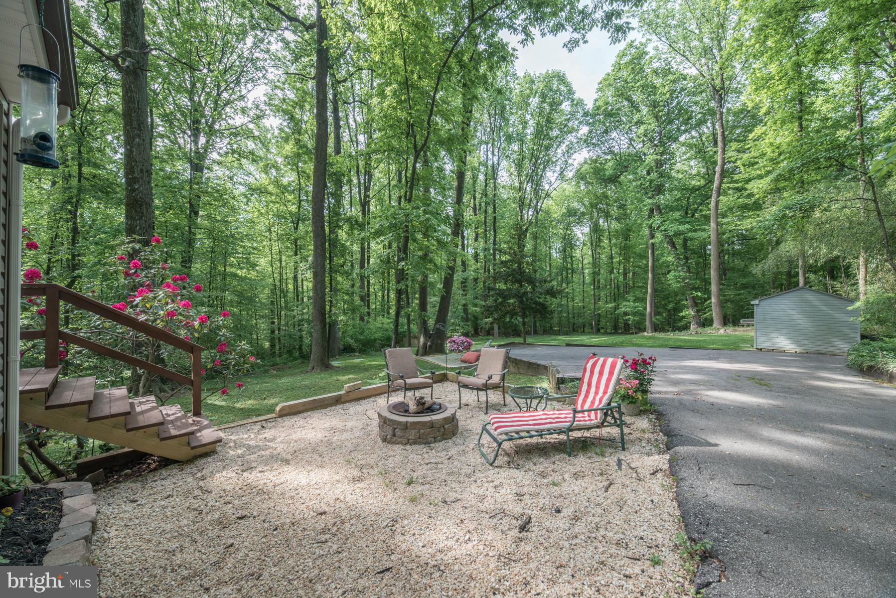 4203 Manorview Road Glen Arm, MD 21057 - Photo 26 of 30 Gravel Patio, extended driveway & shed
