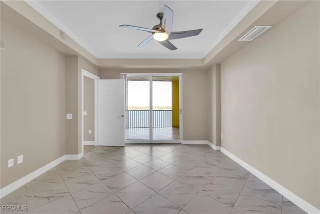 a spacious bathroom with a double vanity sink and a mirror