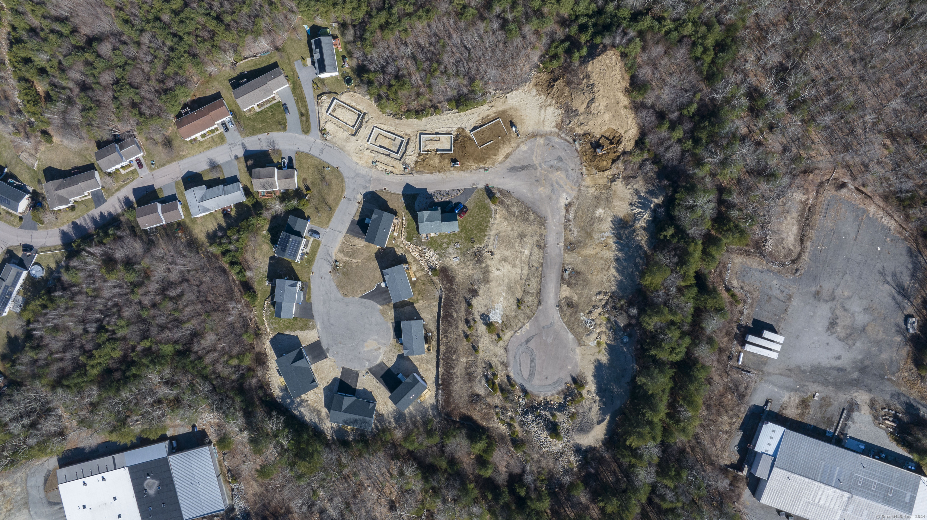 8 John's Circle Sterling, CT 06377 - Photo 20 of 29 an aerial view of a house with a mountain
