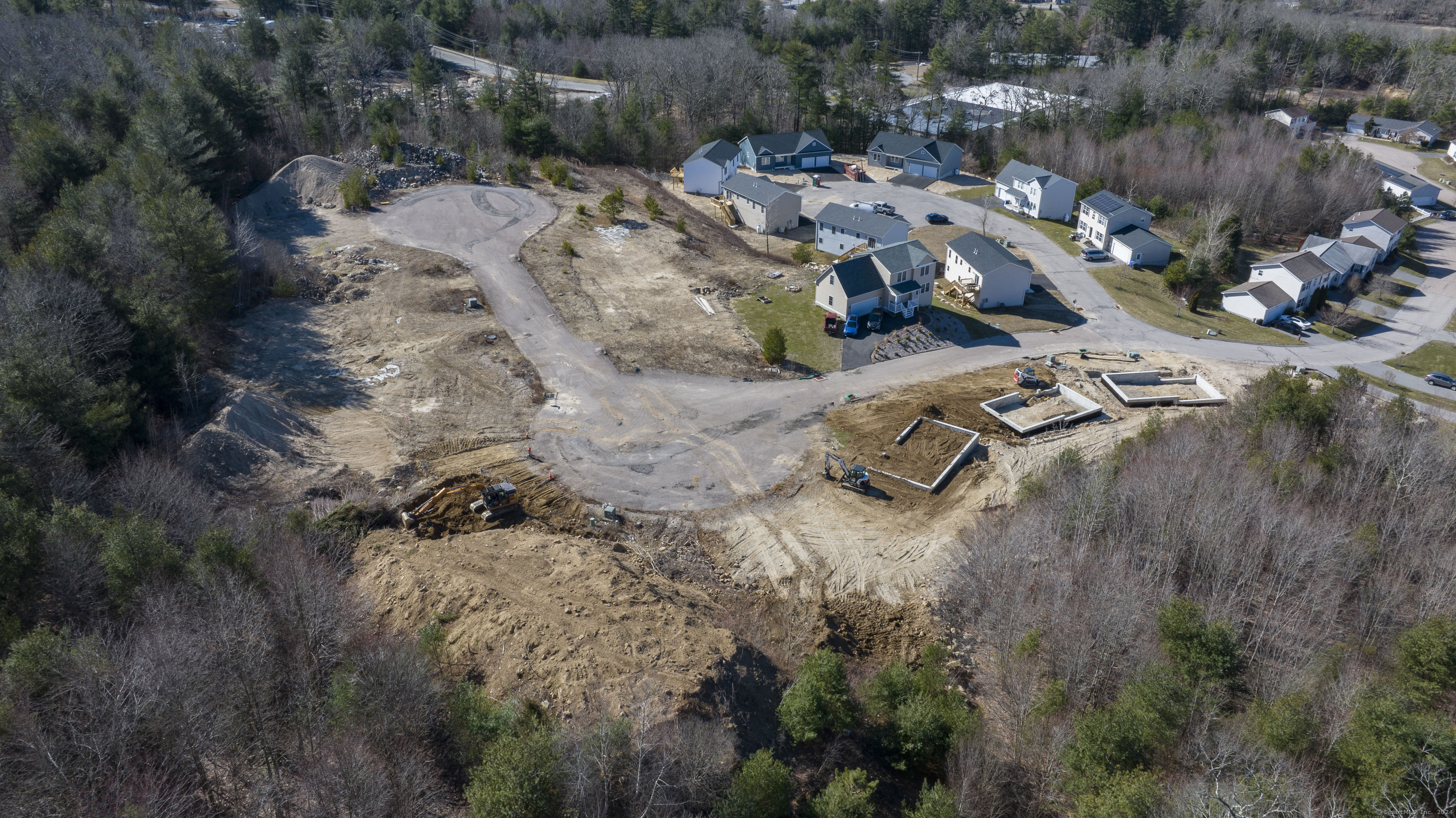 8 John's Circle Sterling, CT 06377 - Photo 29 of 29 an aerial view of residential house with parking space