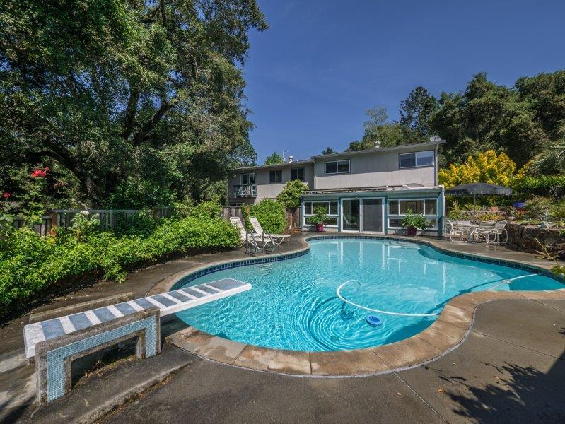 224 Circle Drive Ben Lomond, CA 95005 - Photo 29 of 34 a view of a swimming pool with lounge chair