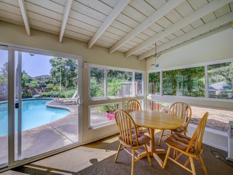 224 Circle Drive Ben Lomond, CA 95005 - Photo 5 of 34 a view of a dining room with furniture window and outside view