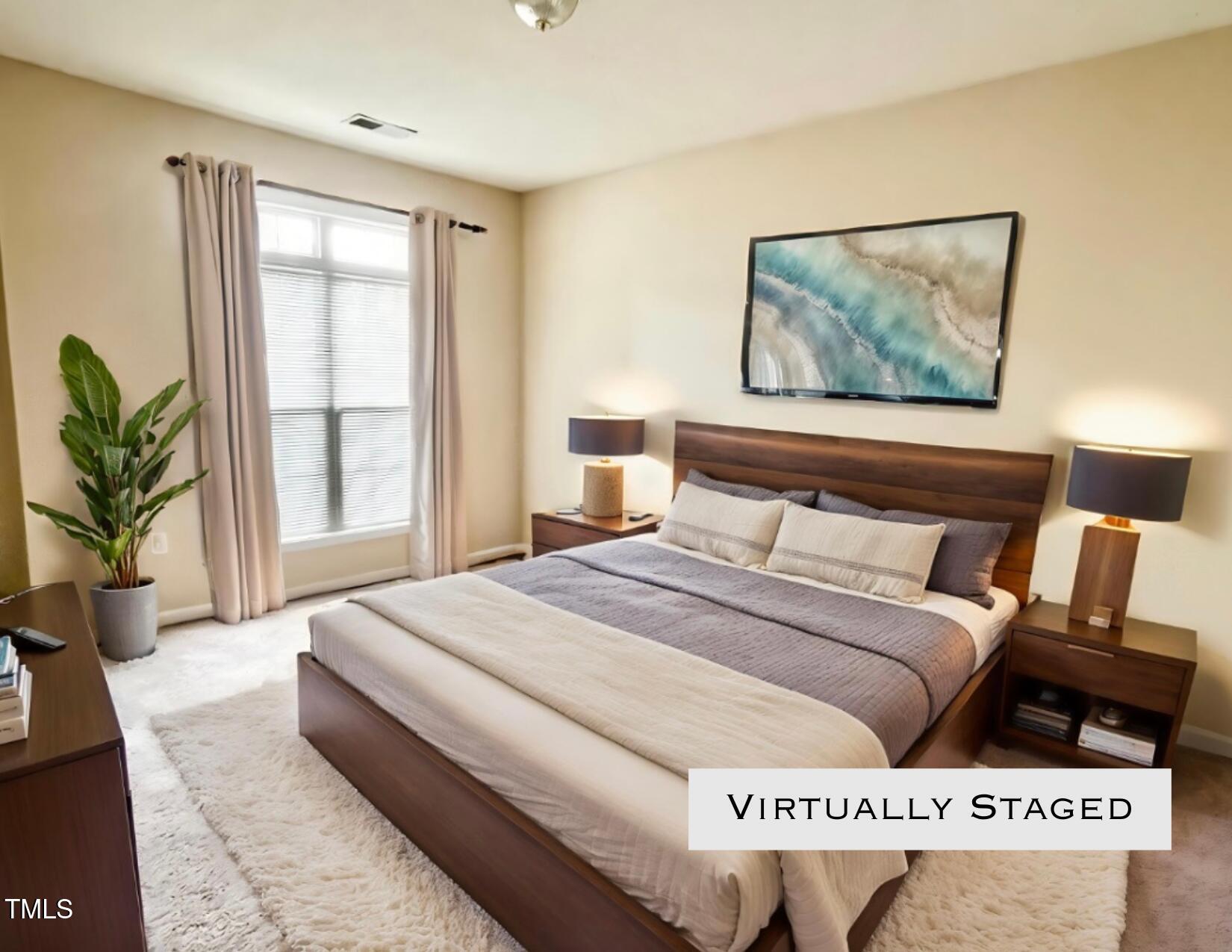 2520 Friedland Place, Unit 200 Raleigh, NC 27617 - Photo 4 of 30 Staged Bedroom