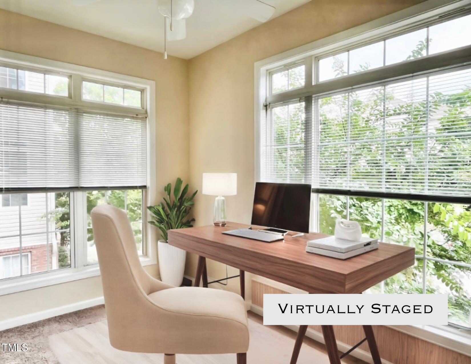 2520 Friedland Place, Unit 200 Raleigh, NC 27617 - Photo 5 of 30 Staged Sunroom