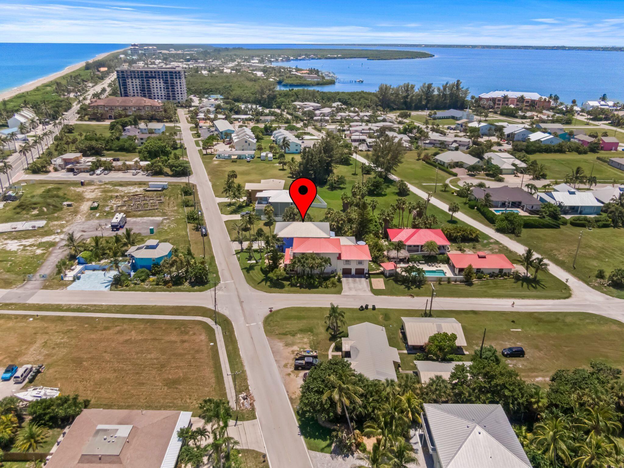 503 Hernando Street Fort Pierce, FL 34949 - Photo 83 of 96 an aerial view of residential building and lake