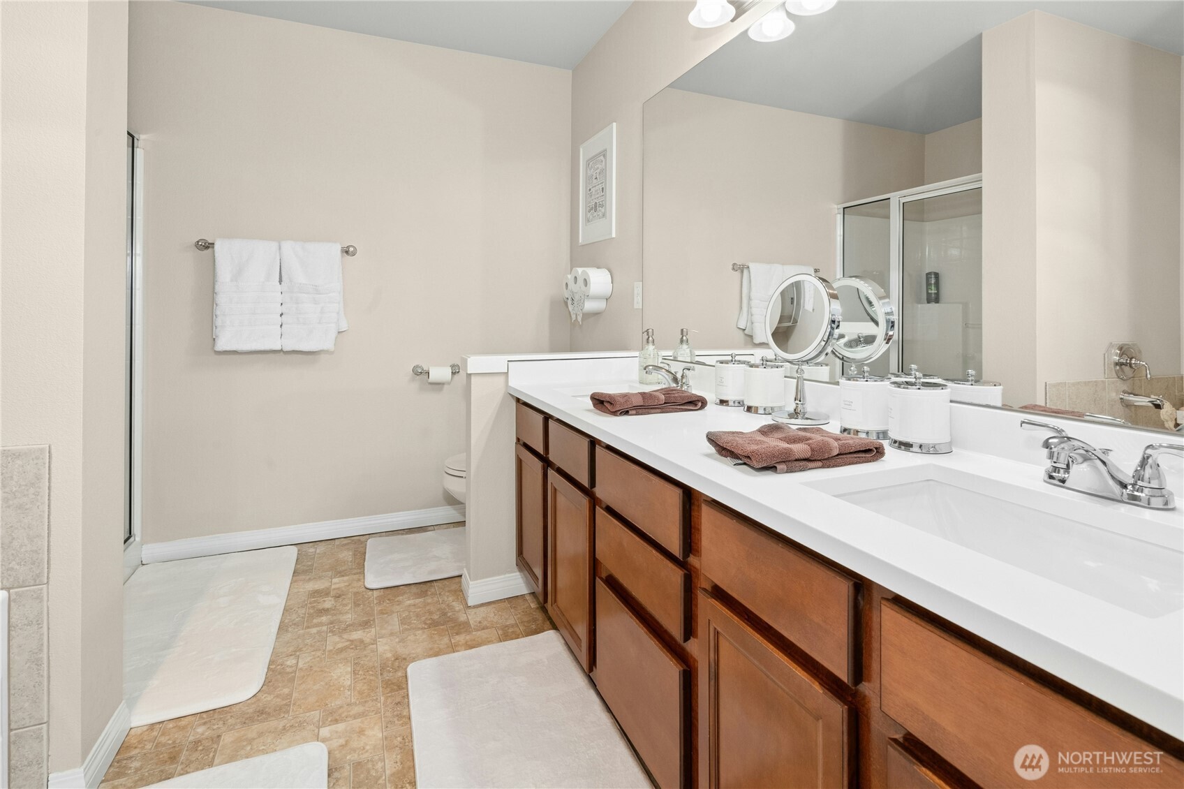 527 Pilchuck Path Everett, WA 98201 - Photo 22 of 38 a bathroom with a sink and a mirror