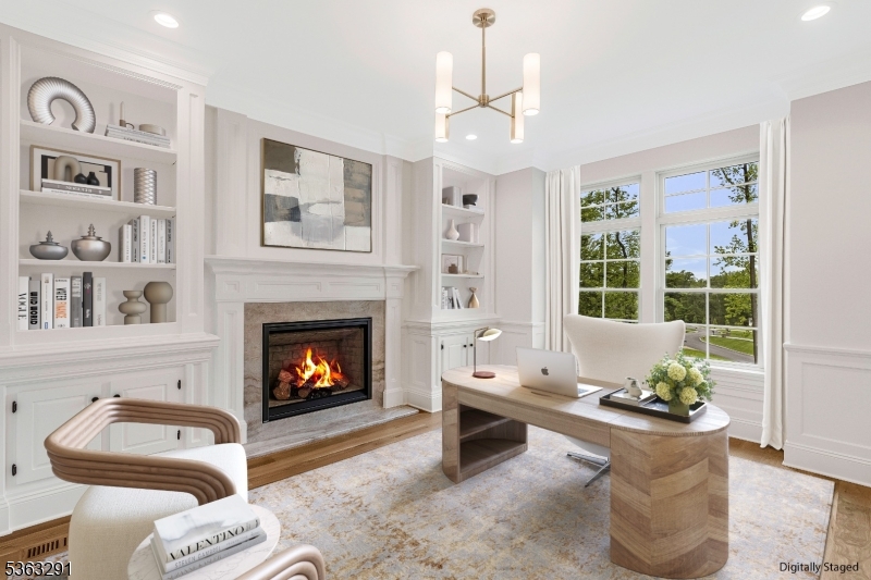 8 Cobblestone Court Warren, NJ 07059 - Photo 19 of 50 a living room with furniture and a fireplace