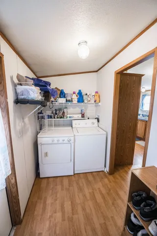 a view of a living room and bathroom