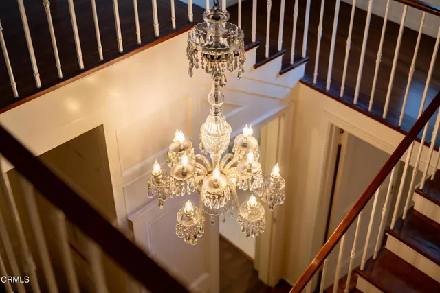 a view of a staircase