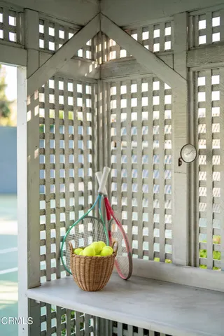 a view of a glass windows and chandelier in a room
