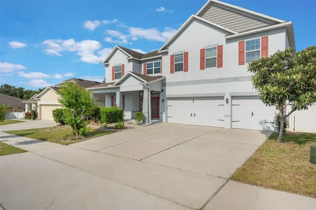 front view of house and street view