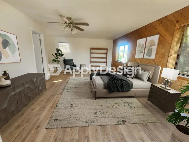 a living room with furniture rug and window