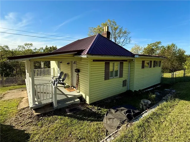 a front view of a house