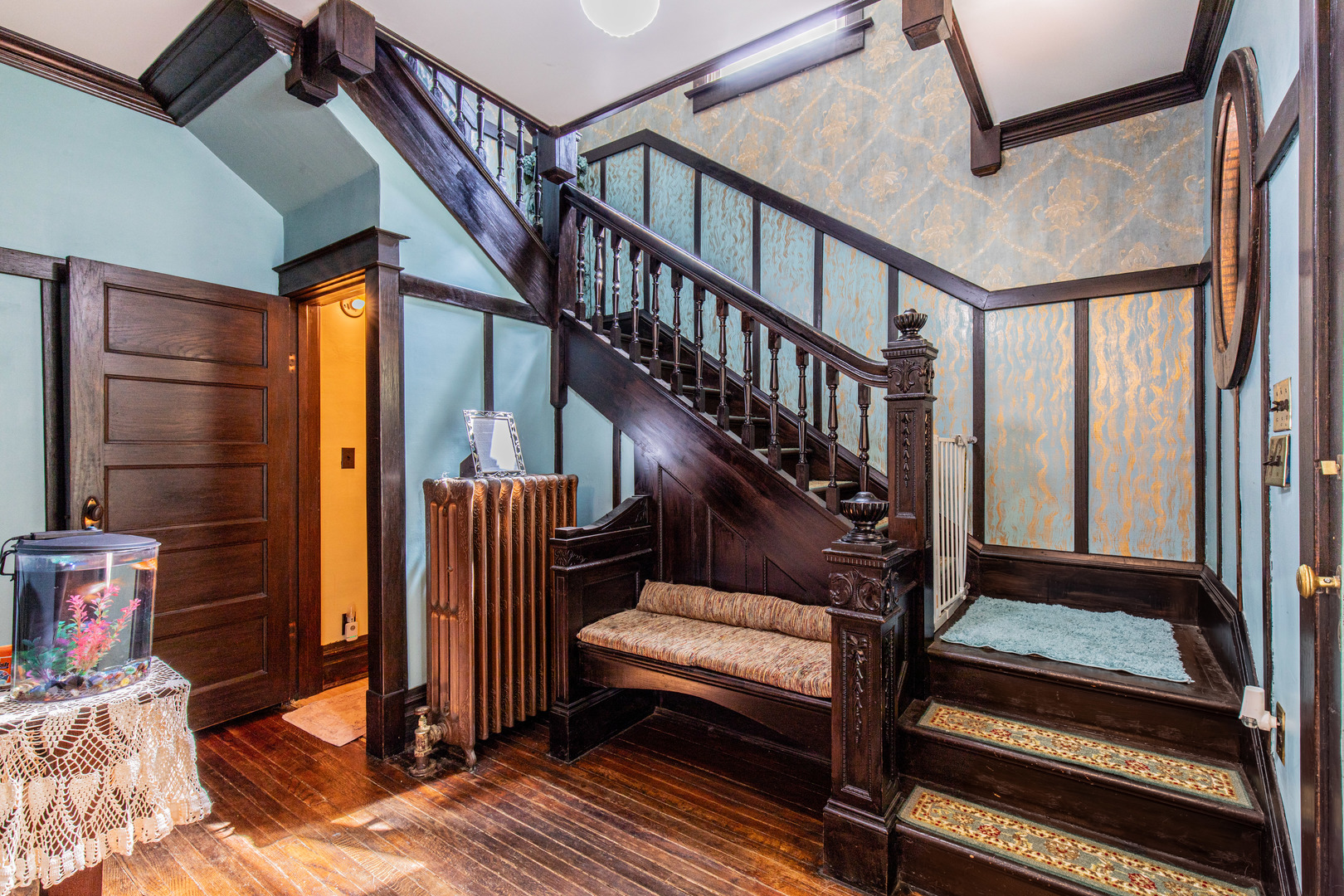 304 Locust Street Mineral, IL 61344 - Photo 23 of 38 a view of entryway and hall with wooden floor