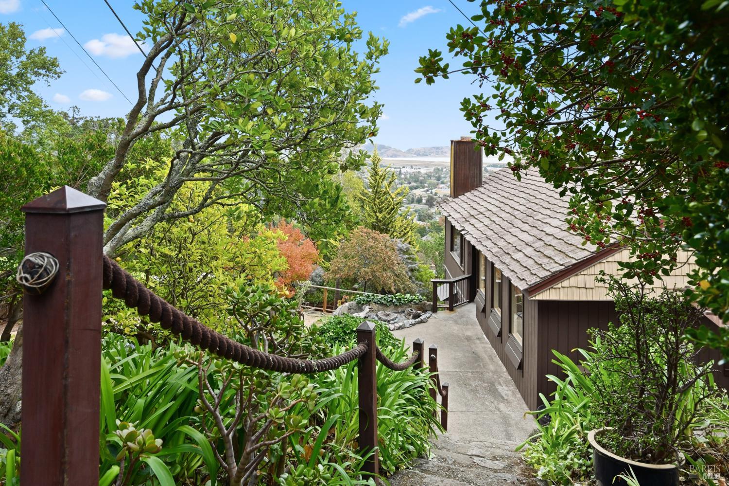 666 Redwood Avenue Corte Madera, CA 94925 - Photo 2 of 43 a view of a backyard with plants