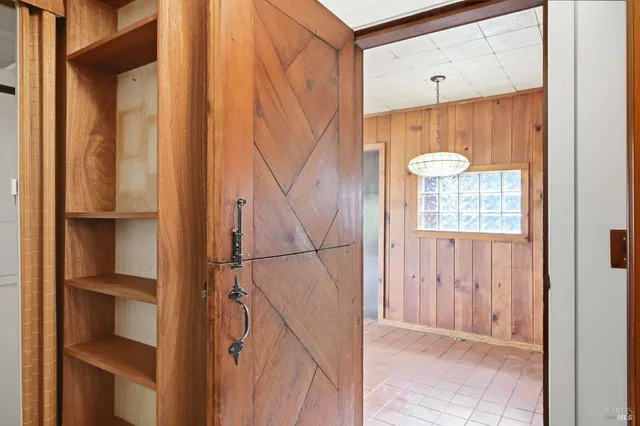 a view of an empty room