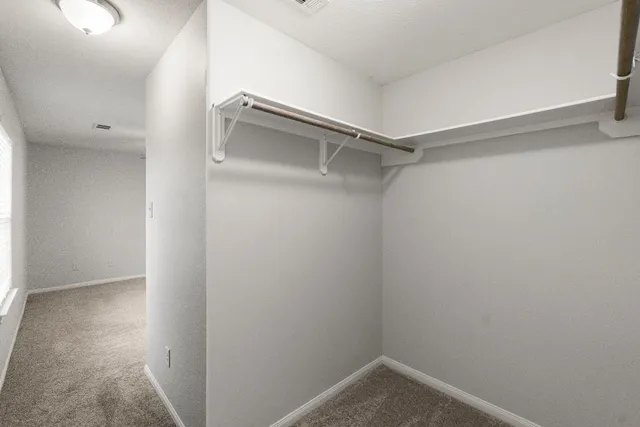 a bathroom with a mirror and a shower