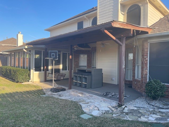 2202 Melanie Park Drive Spring, TX 77388 - Photo 20 of 21 a view of a house with a yard