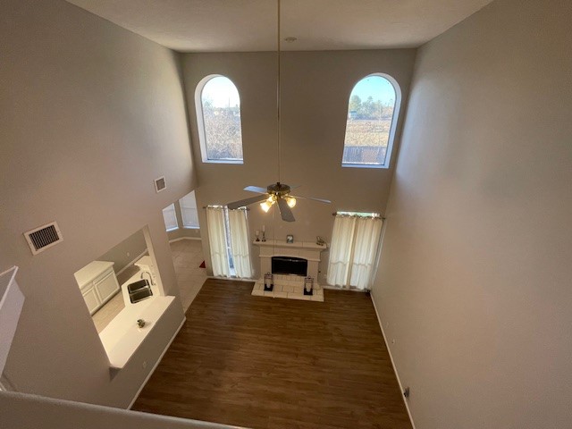 2202 Melanie Park Drive Spring, TX 77388 - Photo 4 of 21 a living room with furniture and a fireplace