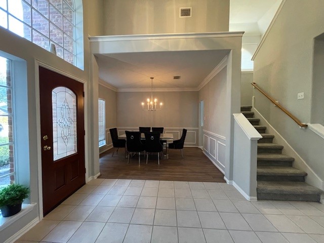2202 Melanie Park Drive Spring, TX 77388 - Photo 10 of 21 a view of a hallway with furniture and a dining room view