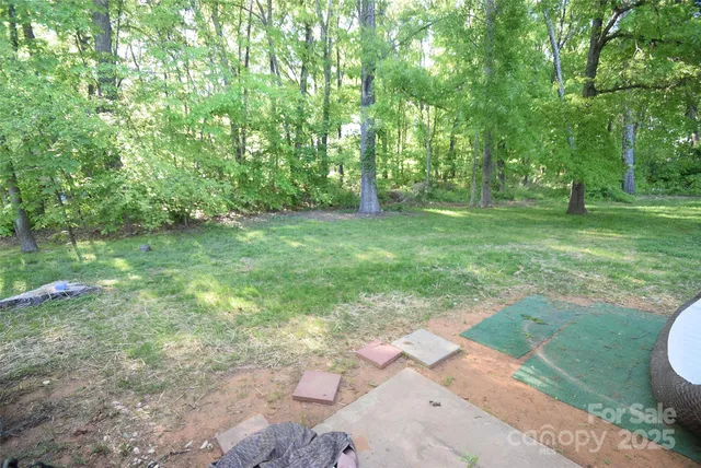 a view of yard with green space