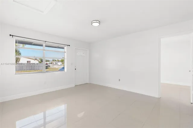 a view of an empty room