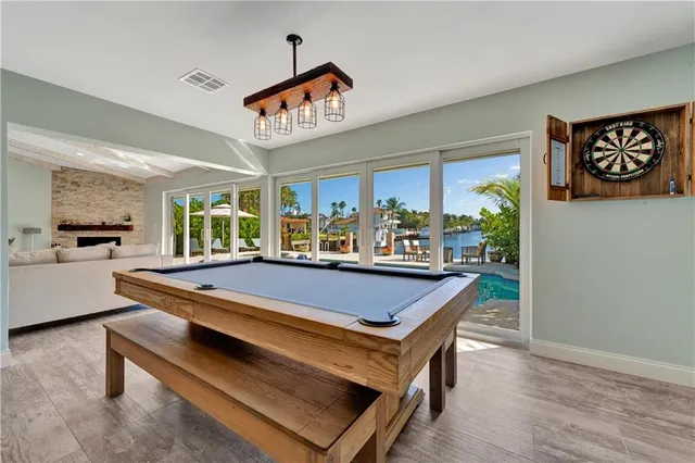 a room with furniture and window