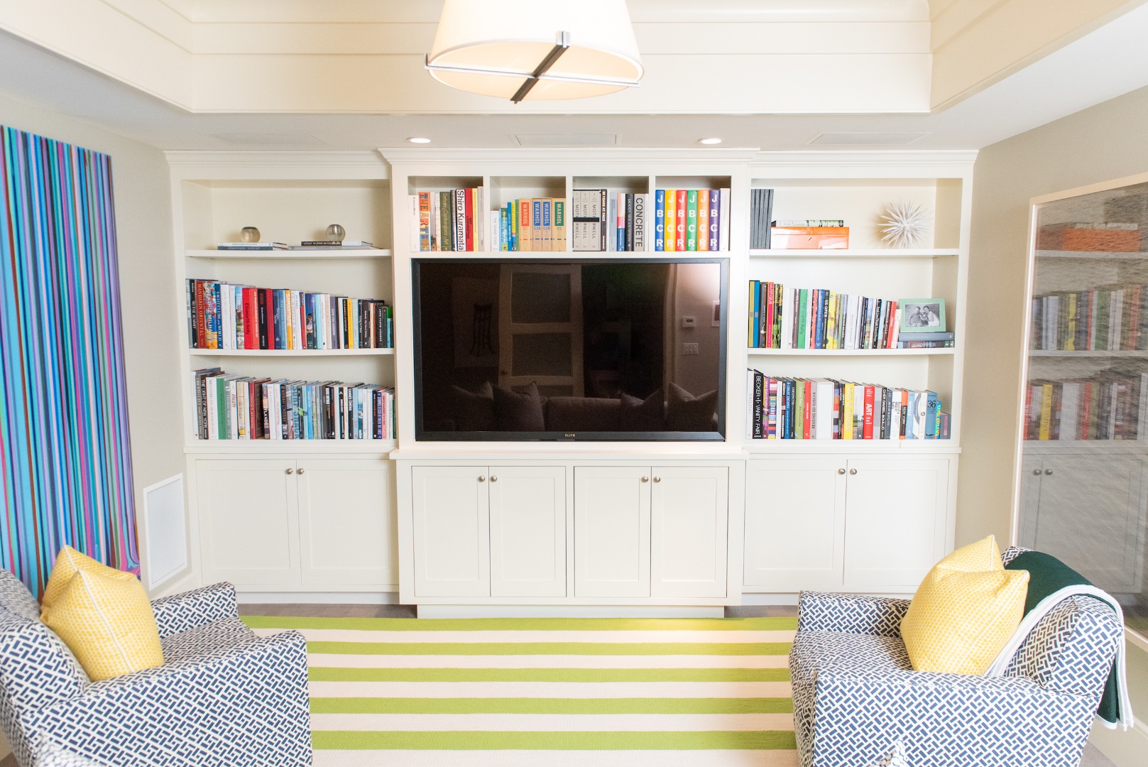 87 Cliff Road Nantucket, MA 02554 - Photo 19 of 33 a view of living room with furniture and book shelf