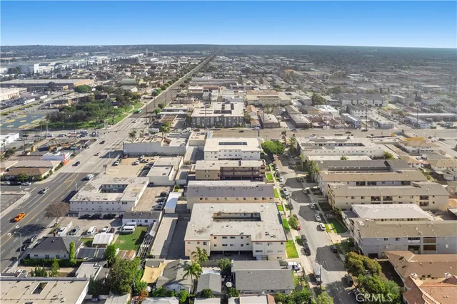 an aerial view of a city