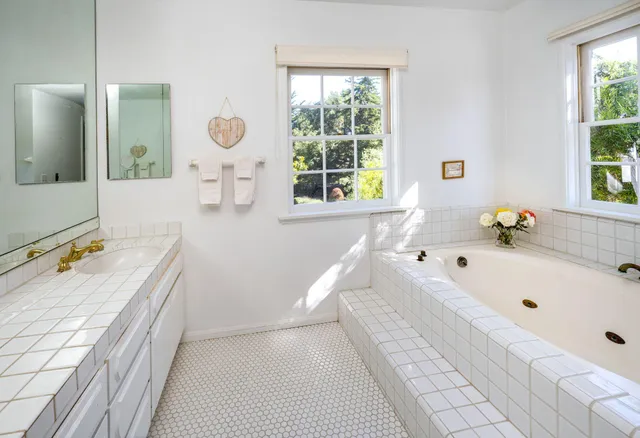 a view of a house with a garden