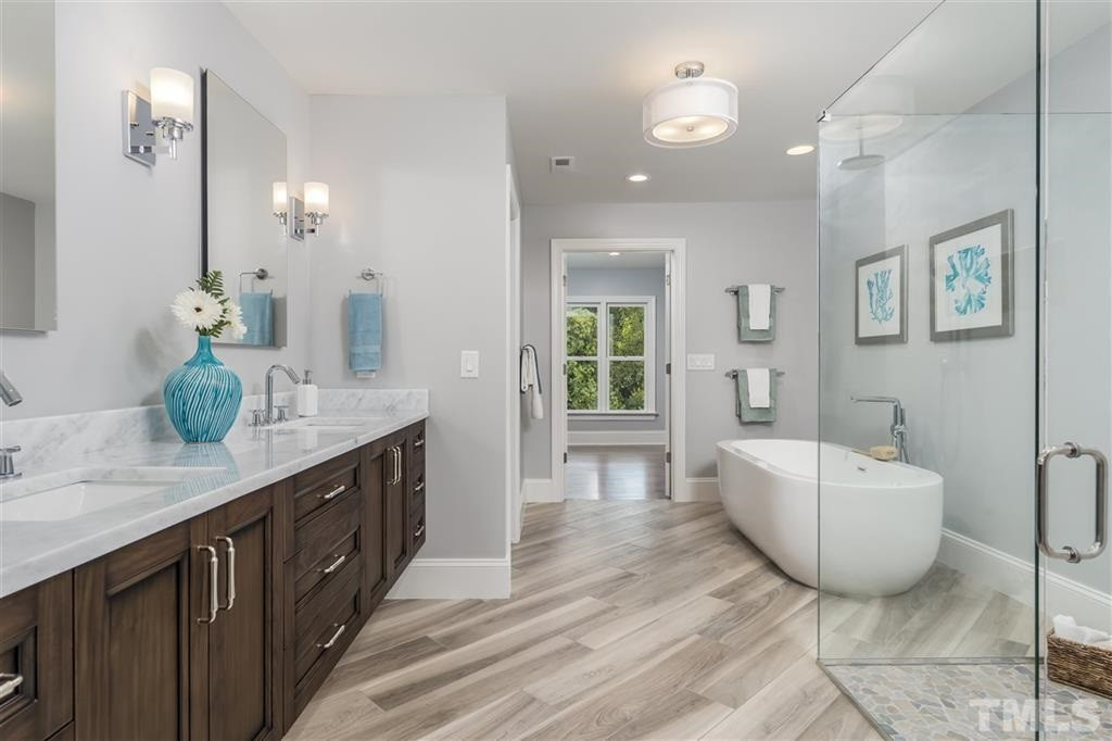 3336 Ridgecrest Court Raleigh, NC 27607 - Photo 13 of 20 Luxurious Master Bath