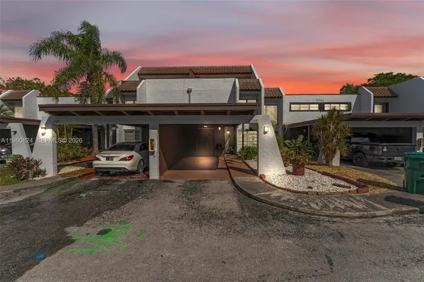 a front view of a house