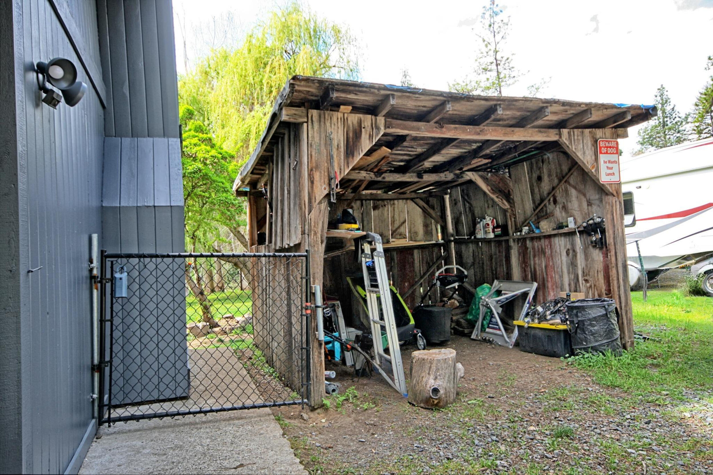 3356 Little Applegate Road Jacksonville, OR 97530 - Photo 41 of 64 wood_storage shed