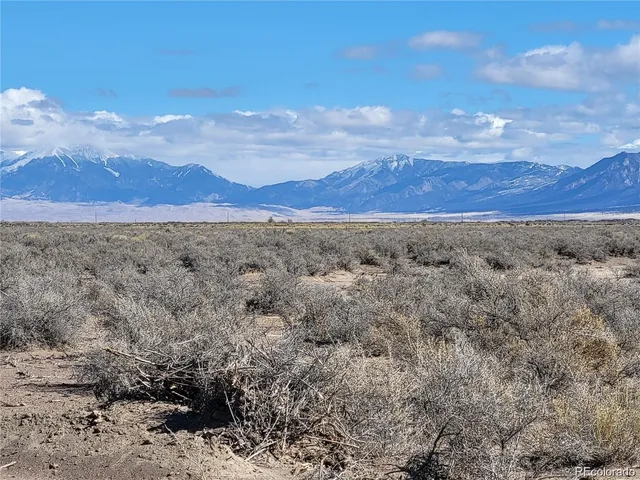 a view of an outdoor space and mountain view