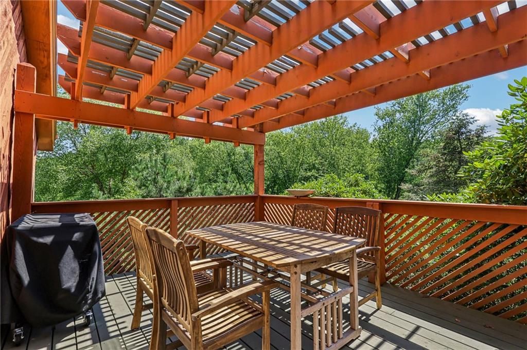 8110 Ridge Road Natrona Heights, PA 15065 - Photo 43 of 50 a view of balcony with furniture and garden