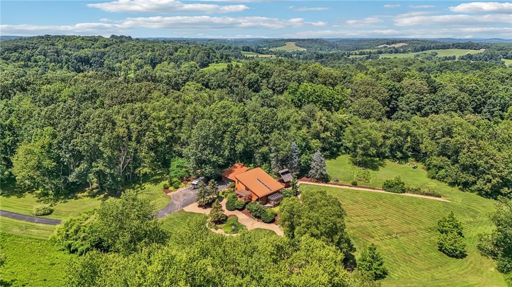 8110 Ridge Road Natrona Heights, PA 15065 - Photo 45 of 50 an aerial view of residential house with outdoor space and trees all around