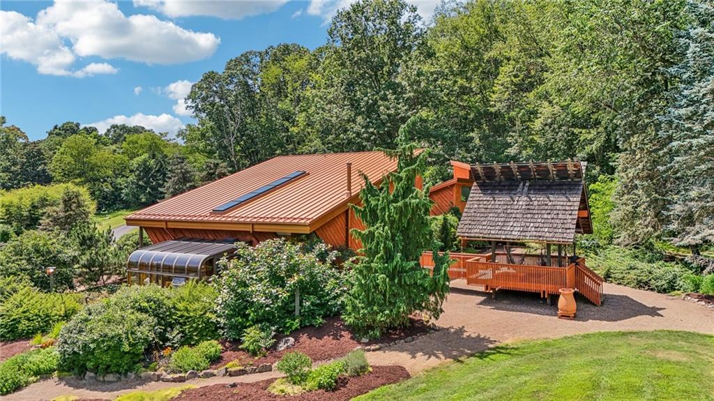 8110 Ridge Road Natrona Heights, PA 15065 - Photo 49 of 50 an aerial view of a house with garden space and street view