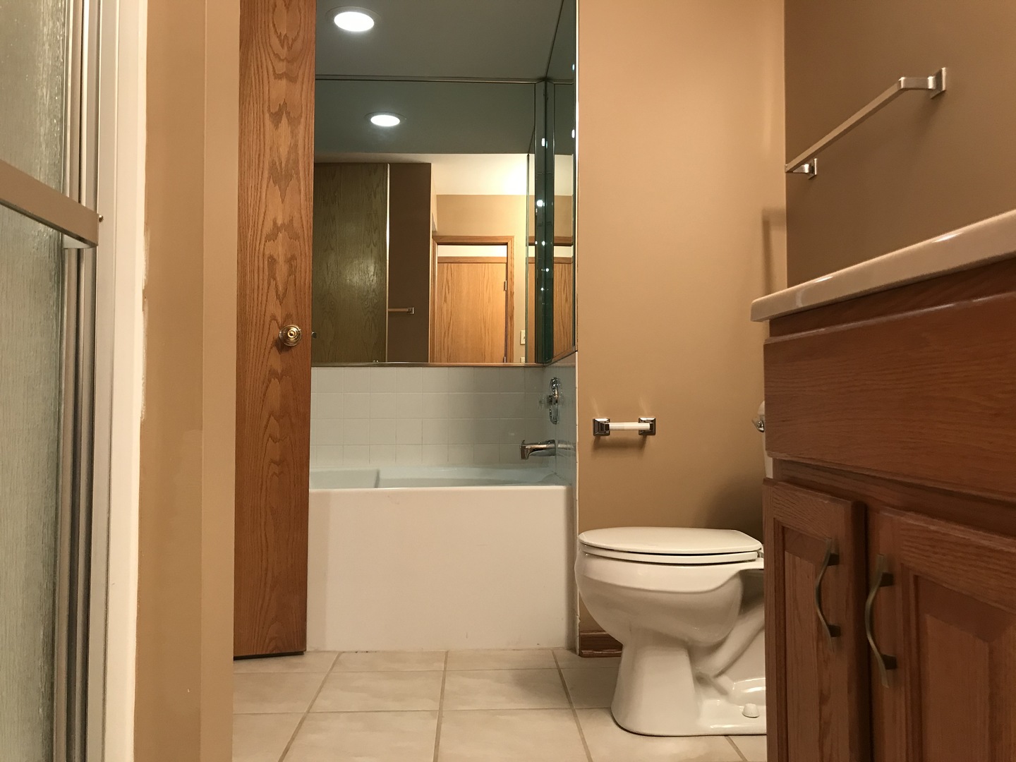 1456 Berta Drive Crest Hill, IL 60403 - Photo 17 of 17 a bathroom with a toilet and a shower