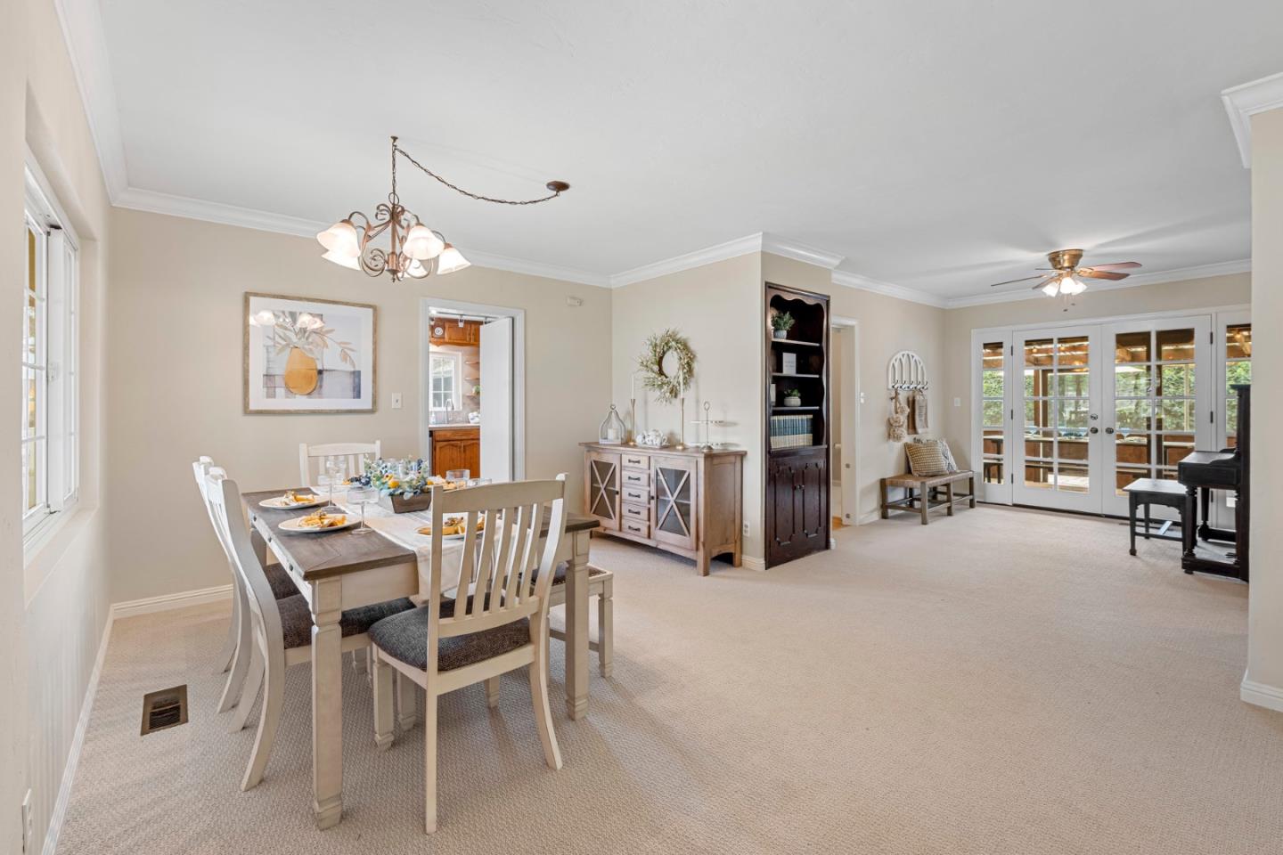 13755 Columbet Avenue San Martin, CA 95046 - Photo 15 of 61 a view of a dining room with furniture and a livingroom