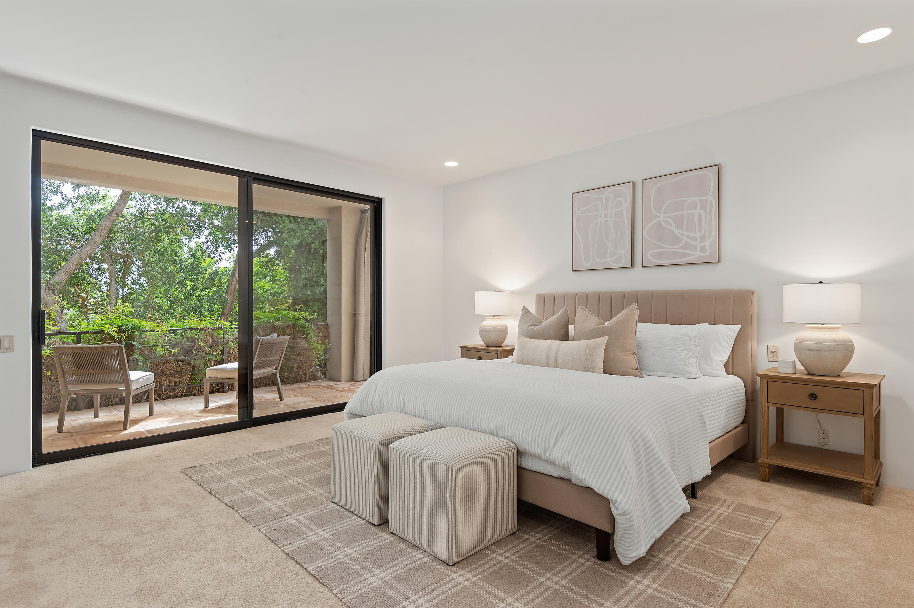 1181 Glenview Road Santa Barbara, CA 93108 - Photo 21 of 46 a bedroom with a large bed and a large window