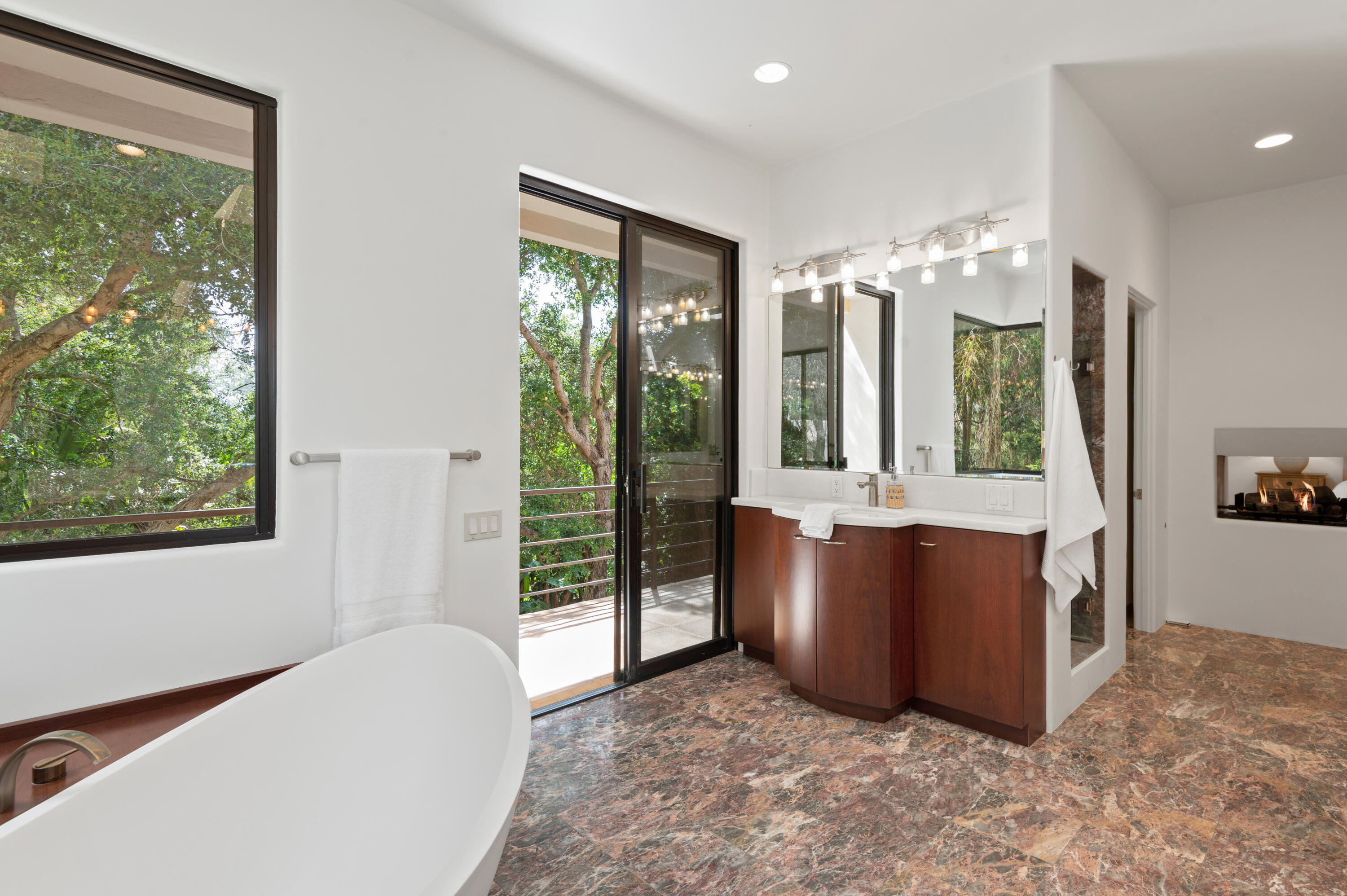 1181 Glenview Road Santa Barbara, CA 93108 - Photo 25 of 46 a living room with furniture and large windows