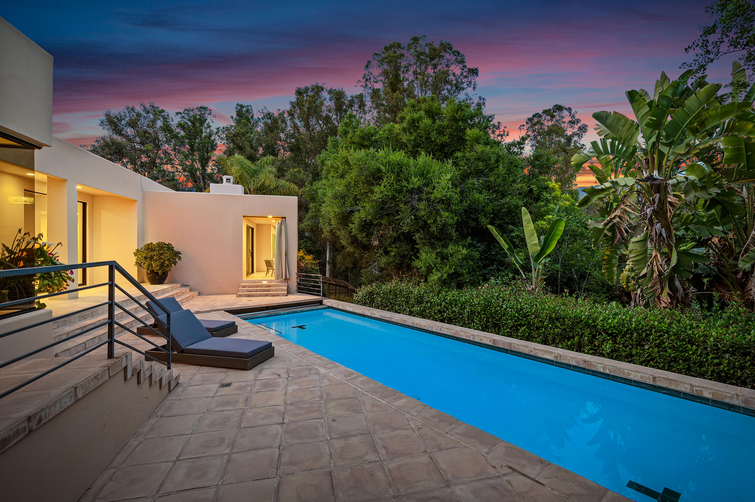 1181 Glenview Road Santa Barbara, CA 93108 - Photo 39 of 46 a view of a patio with chairs and potted plants