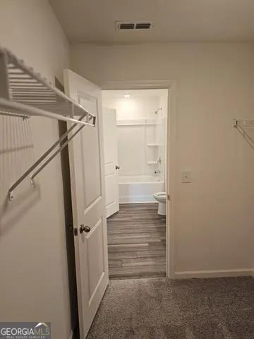 a view of walk in closet