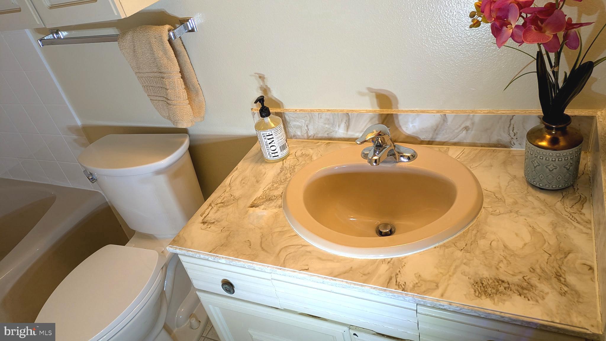 3378 Chiswick Court, Unit 523E Silver Spring, MD 20906 - Photo 11 of 24 a bathroom with a toilet and a sink