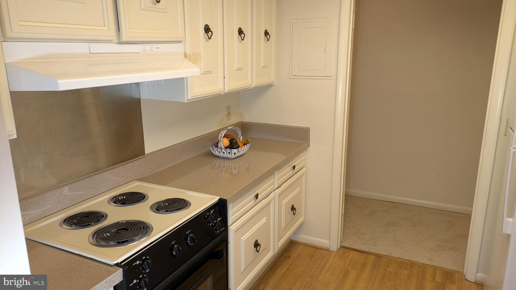 3378 Chiswick Court, Unit 523E Silver Spring, MD 20906 - Photo 4 of 24 a kitchen with a stove and a refrigerator
