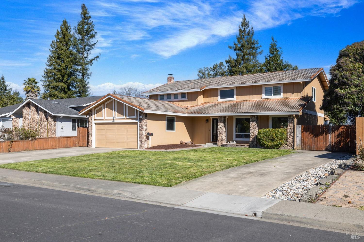 Welcome to 825 Santa Dorotea Circle, Rohnert Park.  4 bedrooms and 3 full baths with approx. 2,440 sqft