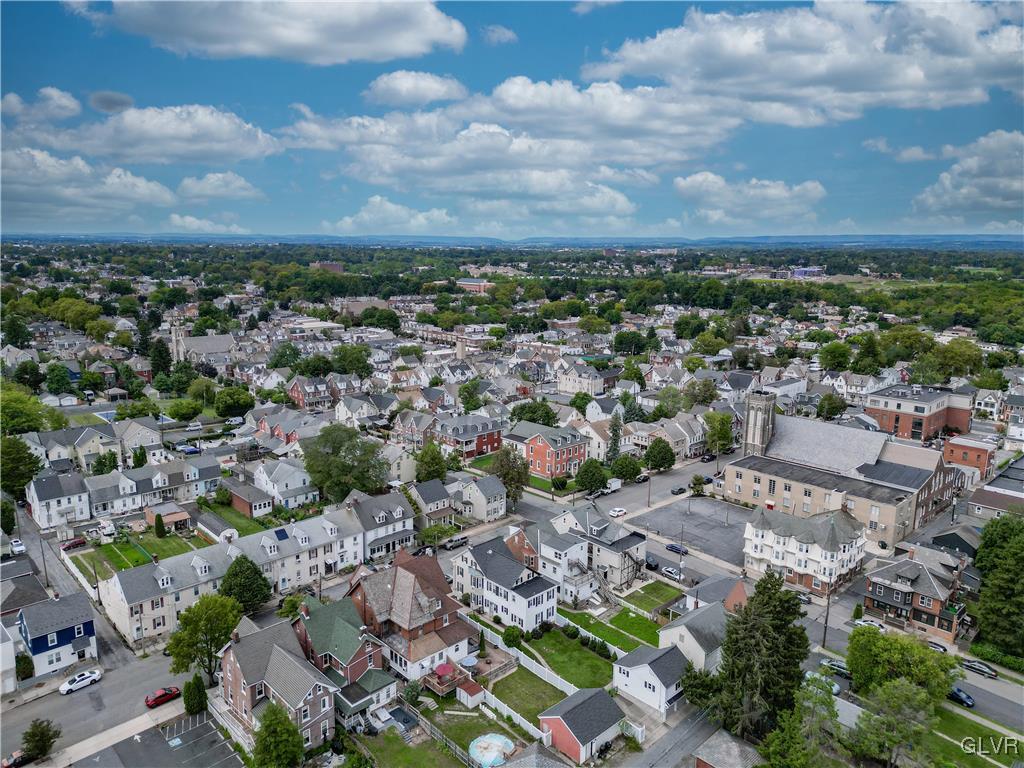 426 3rd Avenue Bethlehem, PA 18018 - Photo 44 of 45 an aerial view of a city with lots of residential buildings and mountain view in back