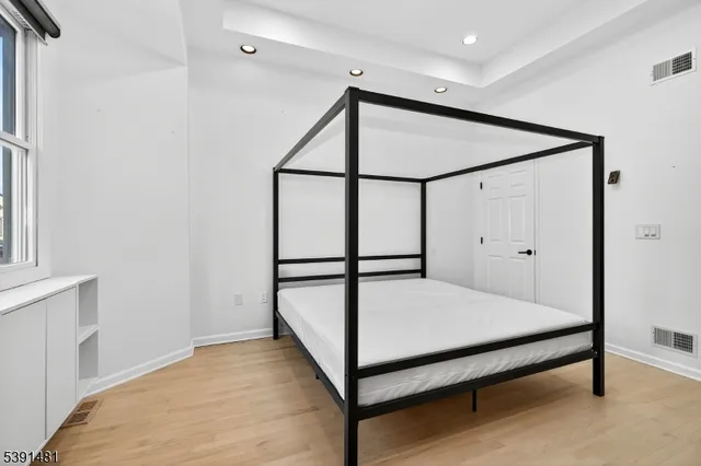 a view of a hallway with closet