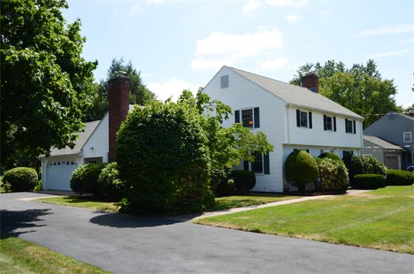 107 Viscount Road Longmeadow, MA 01106 - Photo 1 of 30 a front view of a house with garden