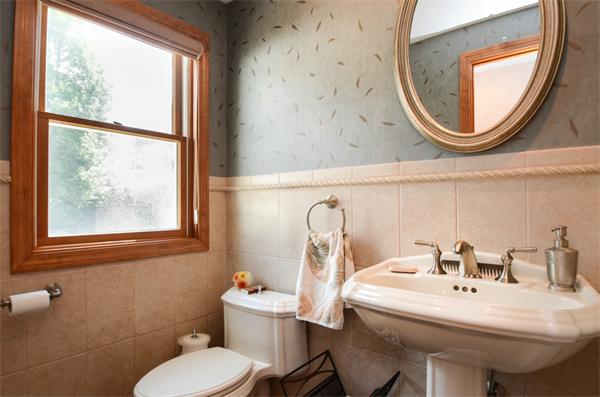 107 Viscount Road Longmeadow, MA 01106 - Photo 16 of 30 a bathroom with a toilet a sink and a mirror
